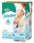 Pampers Sensitive Baby Wipes 640 Count for Gentle Care
