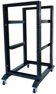 RAISING ELECTRONICS 15U Open Rack for 19-Inch Data Network Setup