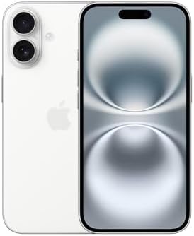 Apple iPhone 16 Unlocked 128GB White - Premium Renewed Quality