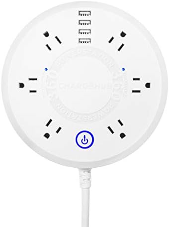 ChargeHub Powerstation 360: 10 Device Surge Protector with 4000 Joules