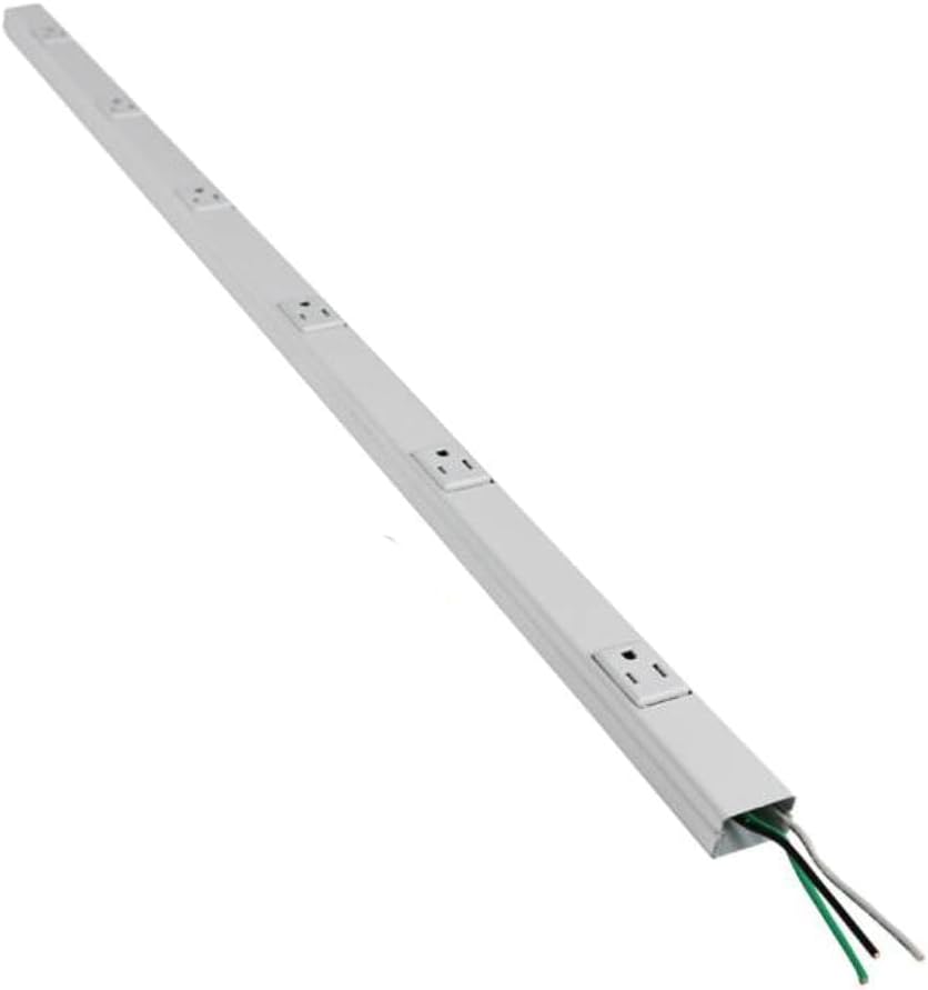 Legrand Wiremold WH20GB306TR: 3ft Power Strip with 6 Secure Outlets