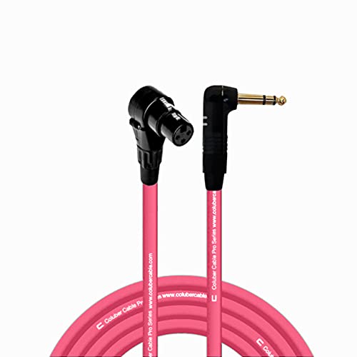 COLUBER CABLE Right Angle XLR Female to 1/4in TRS - 30 Feet