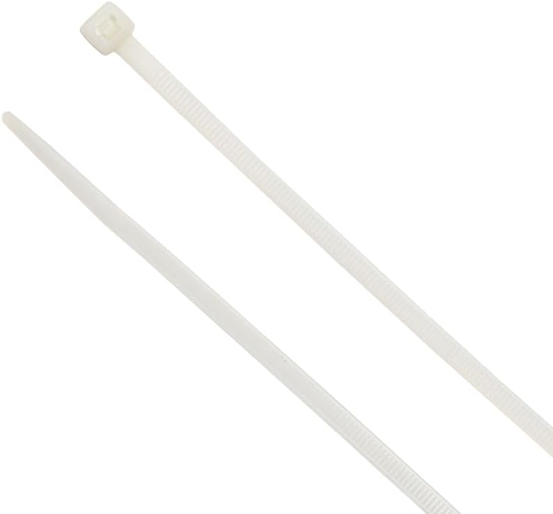 11-Inch Natural Nylon Multi-Purpose Zip Ties for Organization