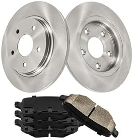 Rear Brake Kit Rotors and Ceramic Brake Pads for Dodge Vehicles