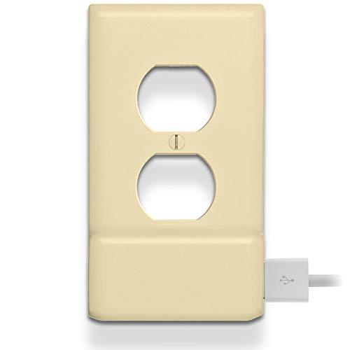 SnapPower USB Charger Outlet Wall Plate Cover - Easy Install