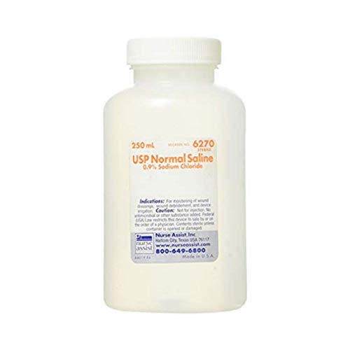 0.9% Sodium Chloride Sterile Saline 250ml 24pk for Health