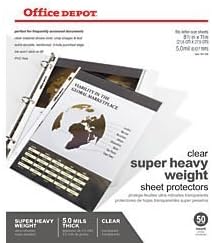 Protect Your Documents with Office Depot Heavyweight Sheet Protectors