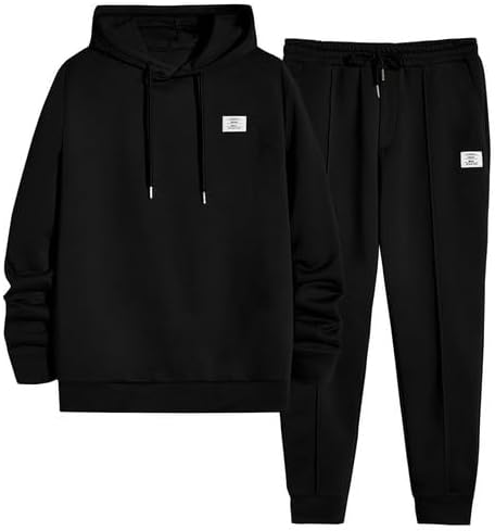 JMIERR Men's 2 Piece Outfits Hoodie Sweatshirt Tracksuit Set