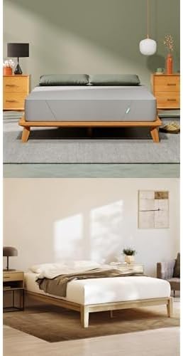 Siena 10 Twin Mattress with Bamboo Bed Frame for Comfort