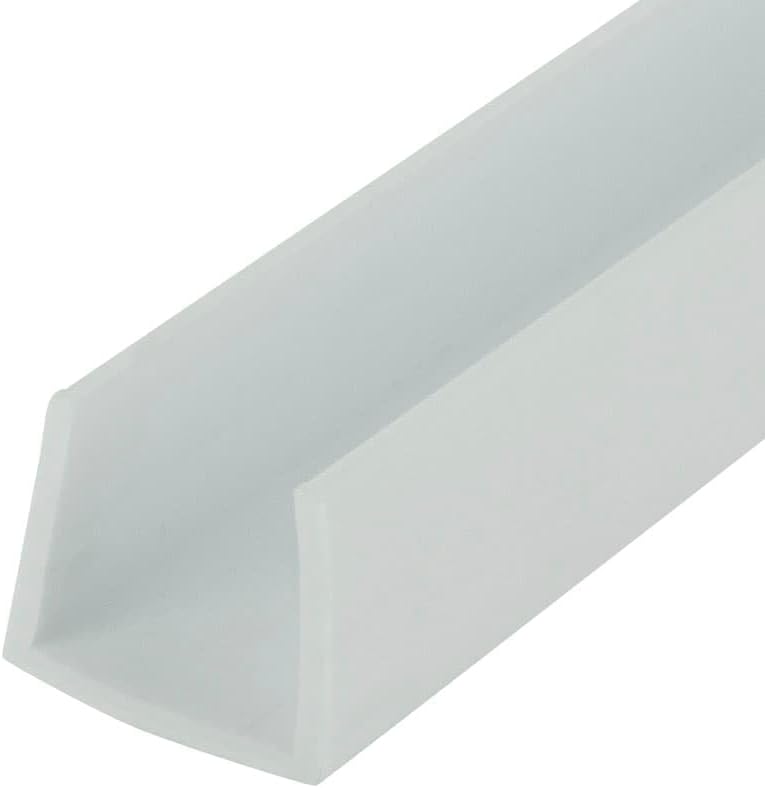 Outwater Plastics 3/4ft' Styrene Plastic U-Channel for Edging