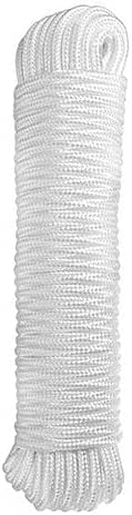 Durable 1/4 inch by 80 Feet Nylon Rope for Multipurpose Use