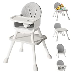 UNISWAN 6 in 1 Baby High Chair for Easy Feeding & Safety