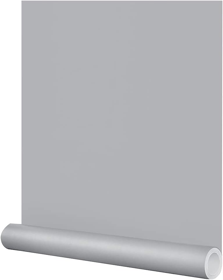 Grey Wallpaper Self-Adhesive Peel and Stick for Home Decor