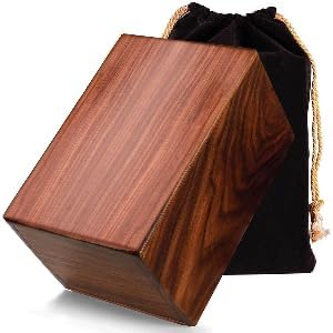 Handcrafted Wooden Cremation Urn for Human Ashes - Rosewood