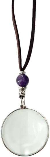 Magnifying Necklace with Natura Crystal for Enhanced Vision