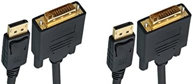 DisplayPort to DVI Video Cable 15 Feet - 2 Pack for High Quality