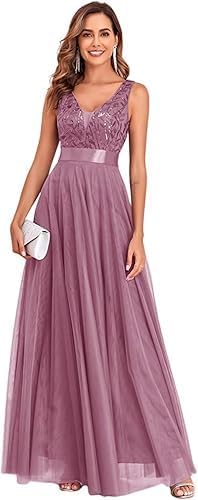 Women's Formal Dresses Long Tulle Evening Gowns for Parties