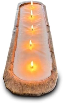Wood Dough Bowl Candles - 100% Natural Soy Wax & Essential Oils