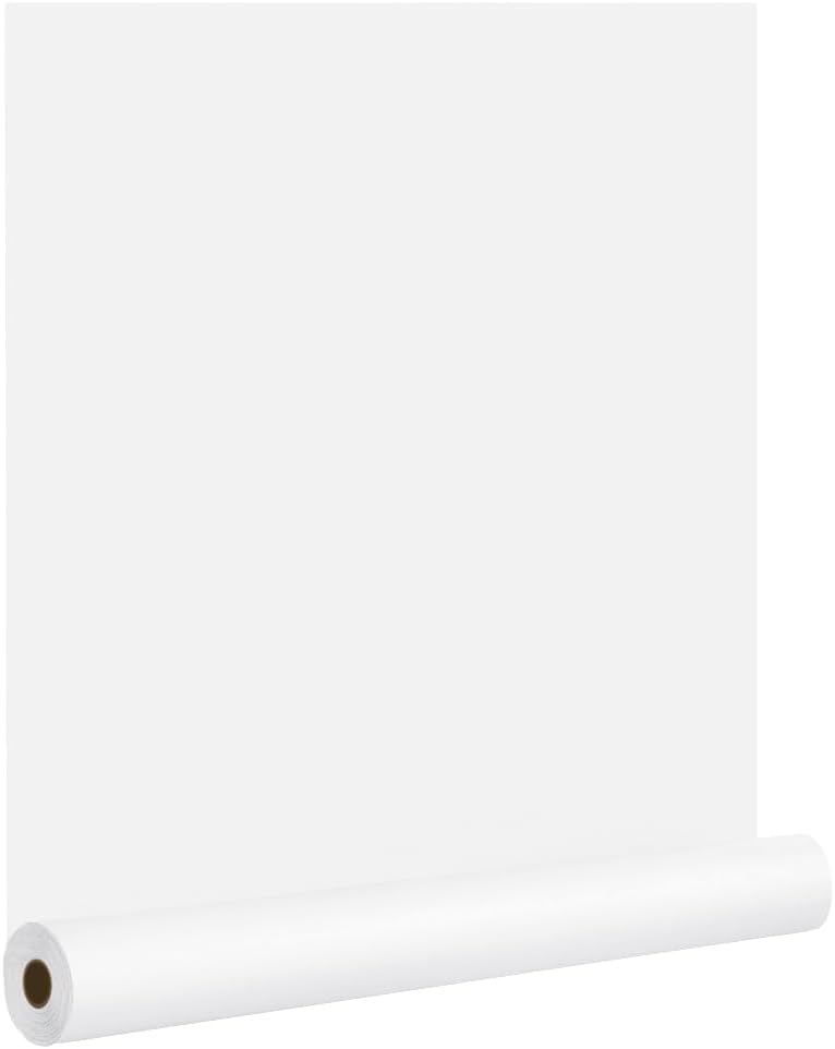White Wallpaper Peel and Stick Contact Paper for Easy Decor