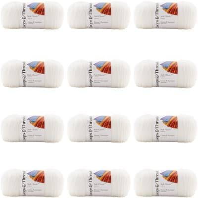 Soft Classic Solid Yarn 12 Pack for Creative Crafting Projects