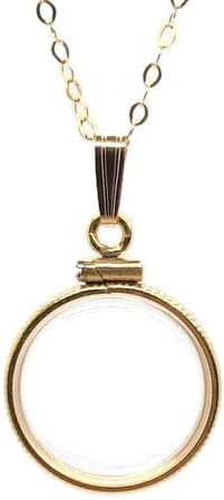 Customizable 18mm Handmade Gold Filled Shaker Locket Necklace