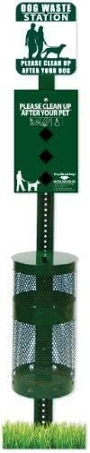 Dog Waste Station with 400 Bags and 50 Liners for Easy Cleanup