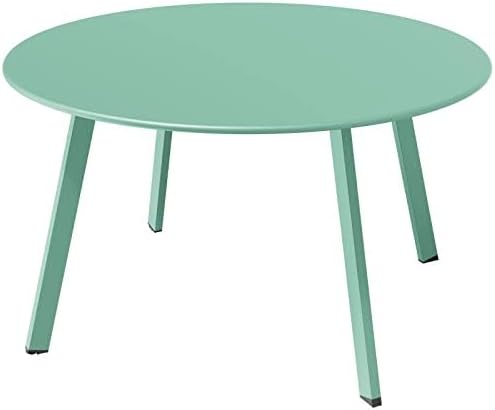 Grand Patio Round Steel Coffee Table for Outdoor Spaces