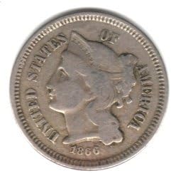 Civil War Era Nickel 1866 U.S. Three Cent Piece Coin Review