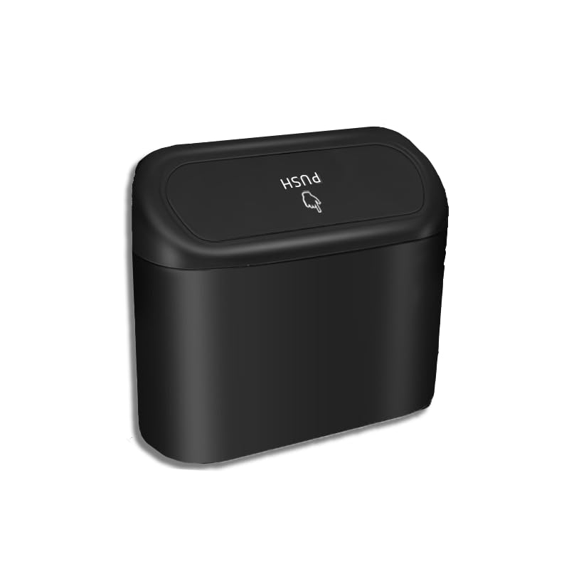 Leakproof Car Trash Can with Lid & 20 Bags - Saanoqi