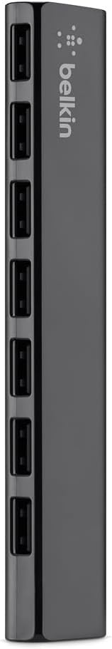 7-Port Ultra-Slim Desktop USB Hub for Fast Data Transfer