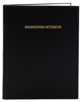 BookFactory Engineering Notebook - Durable Hardbound Lab Journal