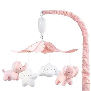 FEISIKE Crib Mobile for Girls with 3 Music Modes and Lullabies