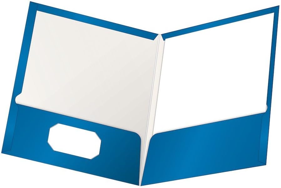 Oxford Laminated Twin-Pocket Folders for Professional Use