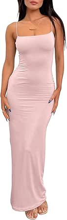 LILLUSORY Womens Summer Casual Slip Long Dresses for Parties