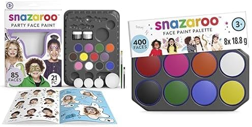 Snazaroo Face Paint Kit Bundle for Ultimate Party Fun