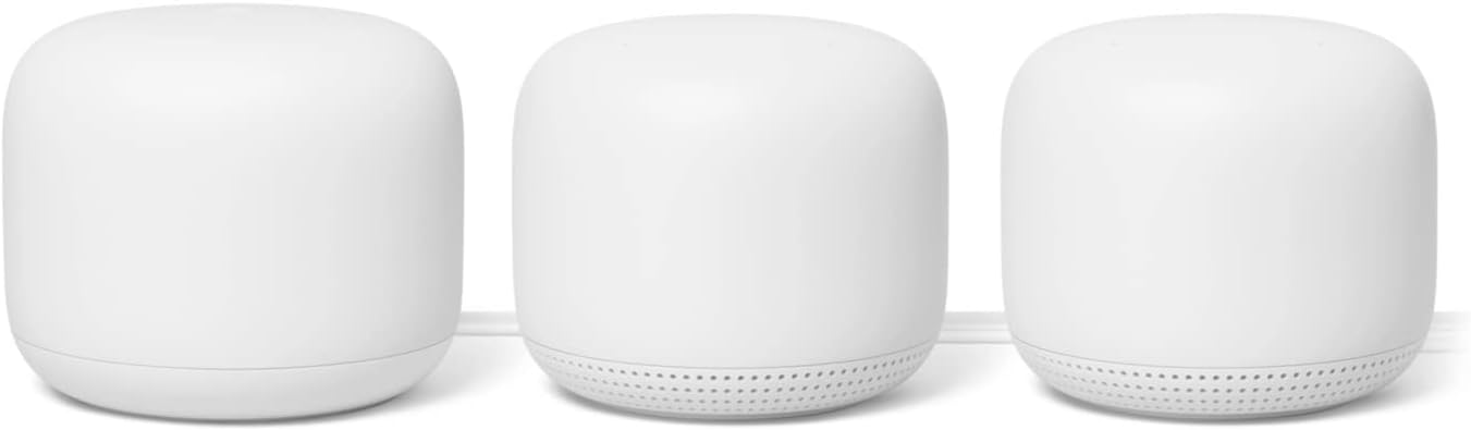 Renewed Google Nest WiFi 3 Pack - Extended Coverage