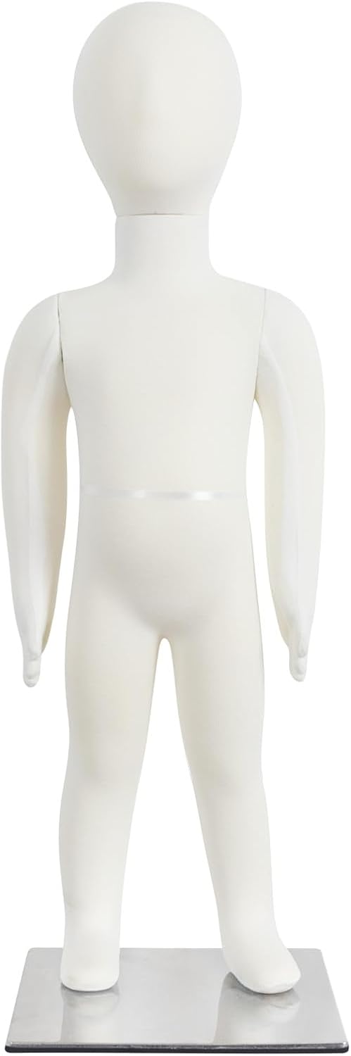 Kids Mannequin Child Dress Form Flexible Full Body Manikin