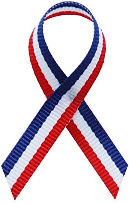 Exclusive USA 250 Patriotic Red/White/Blue Fabric Ribbons
