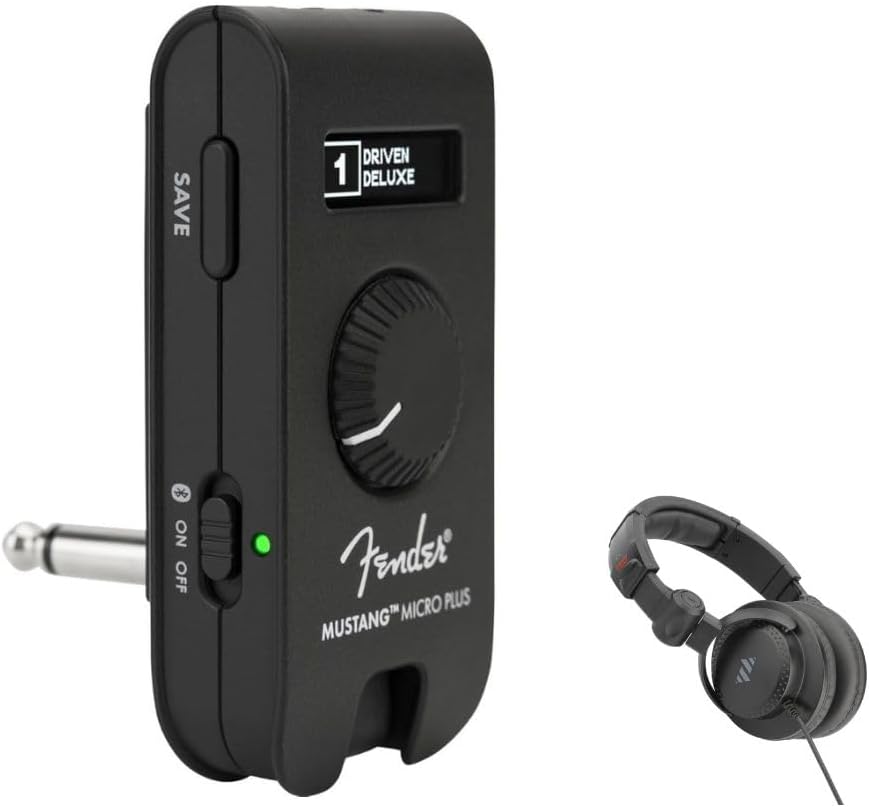 Fender Mustang Micro Plus Headphone Amplifier for Musicians