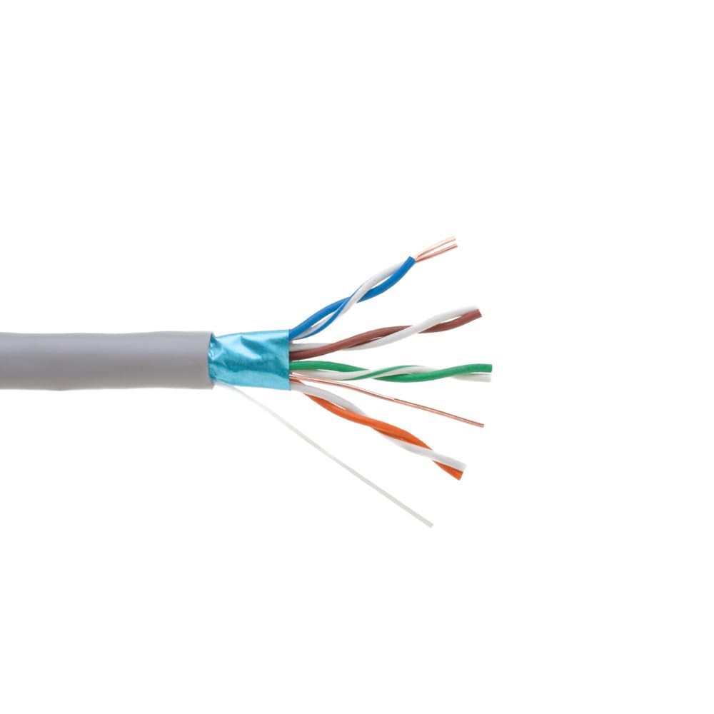 SATMAXIMUM Cat5e FTP 1000ft Shielded Solid Cable for Networking