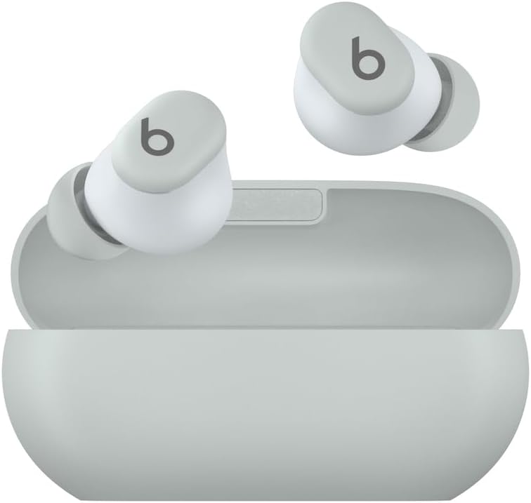 Beats Solo Buds | 18 Hr Battery | Apple & Android Compatible | Mic | Storm Gray - Renewed