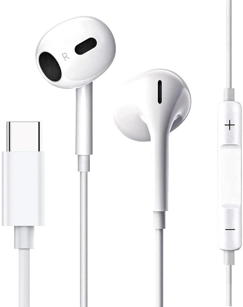 Noise-Canceling USB C Earbuds for iPhone, Samsung, & More
