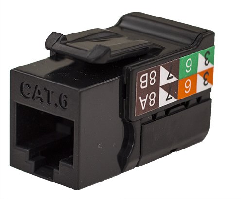 CAT6 RJ45 Keystone Jack - V-Max Series - 50 Pack for Networking