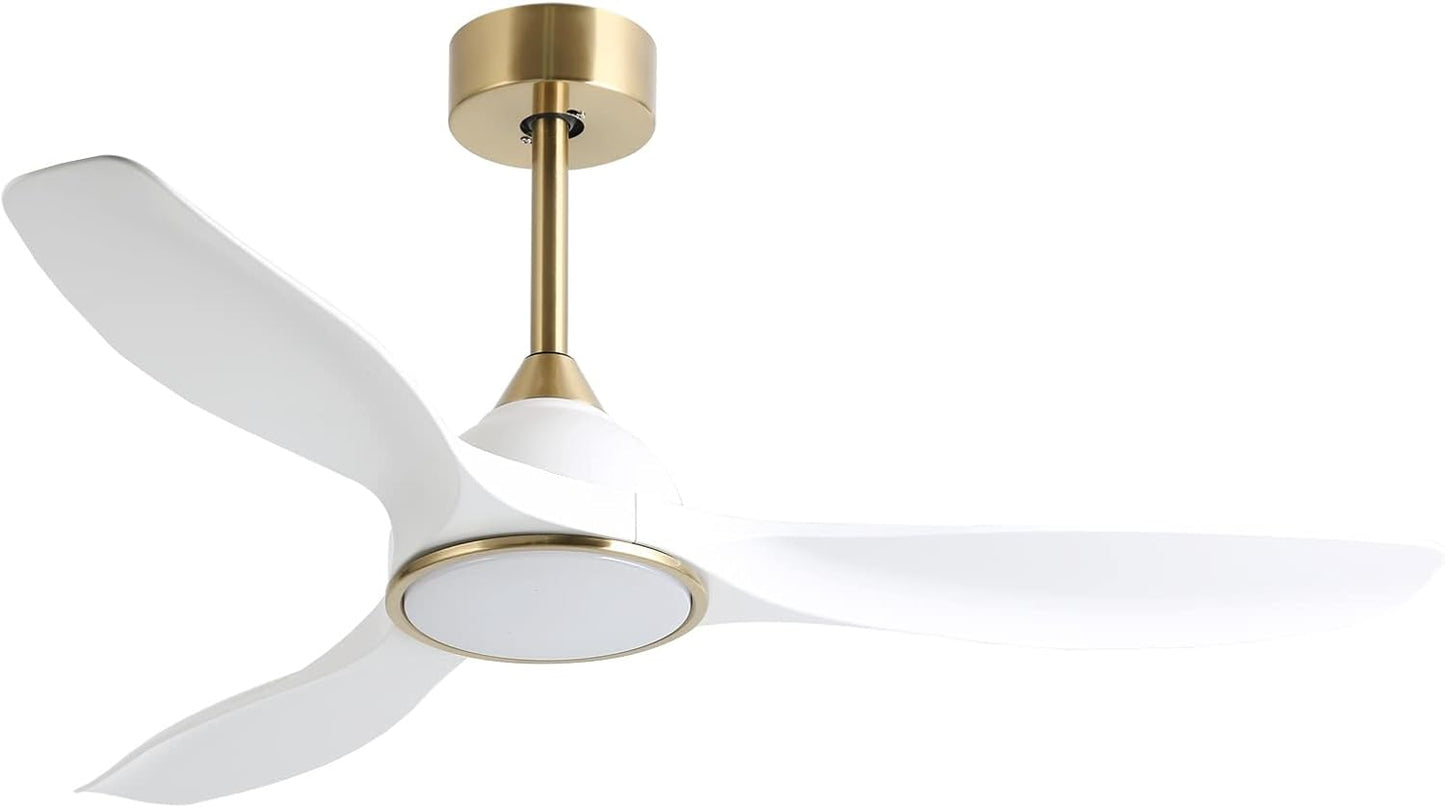 52 Inch Modern Ceiling Fan with Lights and Remote Control