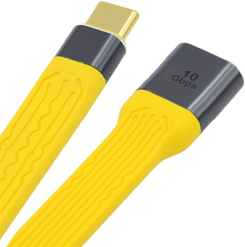 Fast Data Transfer: NFHK Yellow USB-C to USB-A OTG Cable