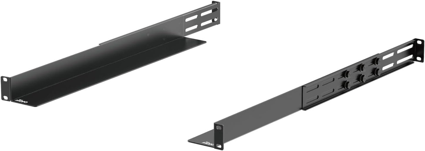 Tecmojo 1U Universal Rack Mount Rails for Versatile Equipment
