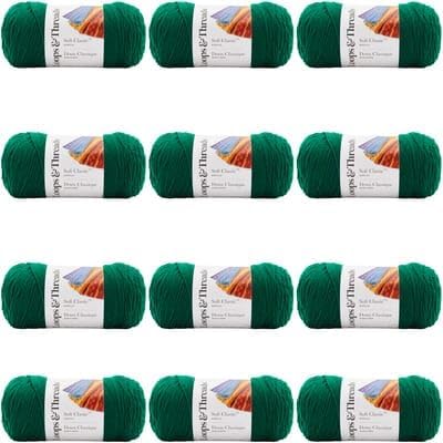 Soft Classic Solid Yarn 12 Pack for Creative Projects