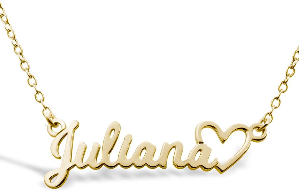 Custom Name Necklace for Women in Sterling Silver or Gold