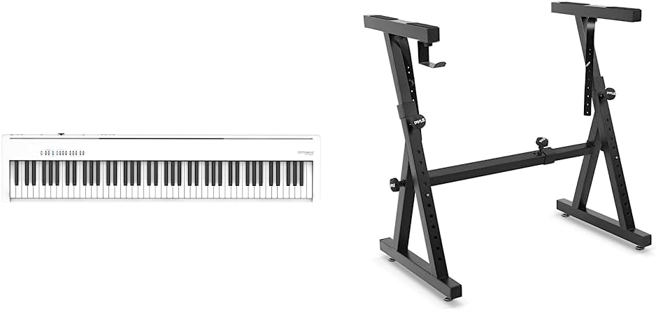 Roland FP-30X Digital Piano with Pyle Z Design Keyboard Stand