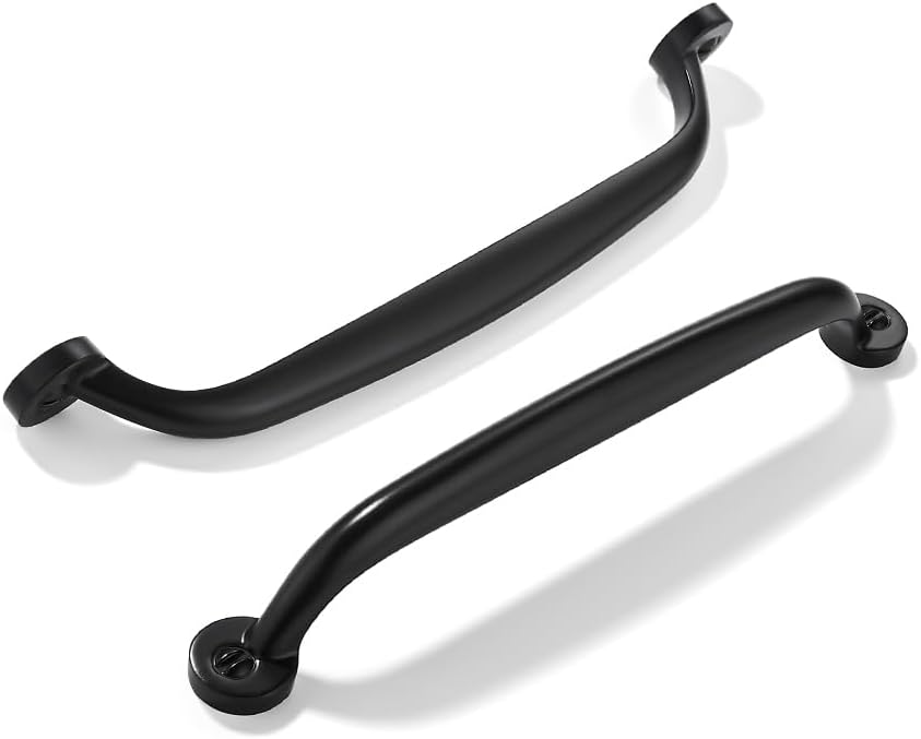10 Pack 6 Inch Matte Black Cabinet Pulls for Home Furniture